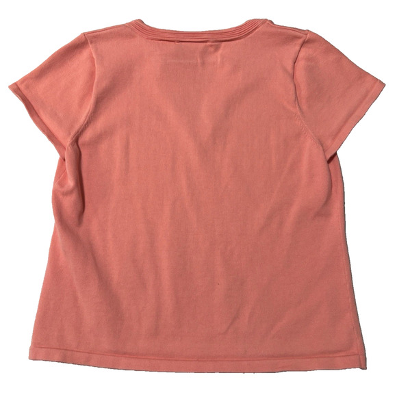 Liz Claiborne Women's L Pink Lightweight Sweater Blouse Spring Pastel Easter - Picture 2 of 6